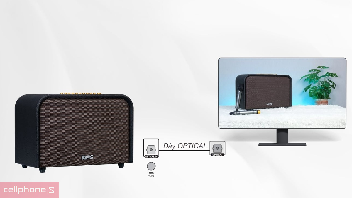 Cổng Optical loa Karaoke Acnos Acoustic 3 V26