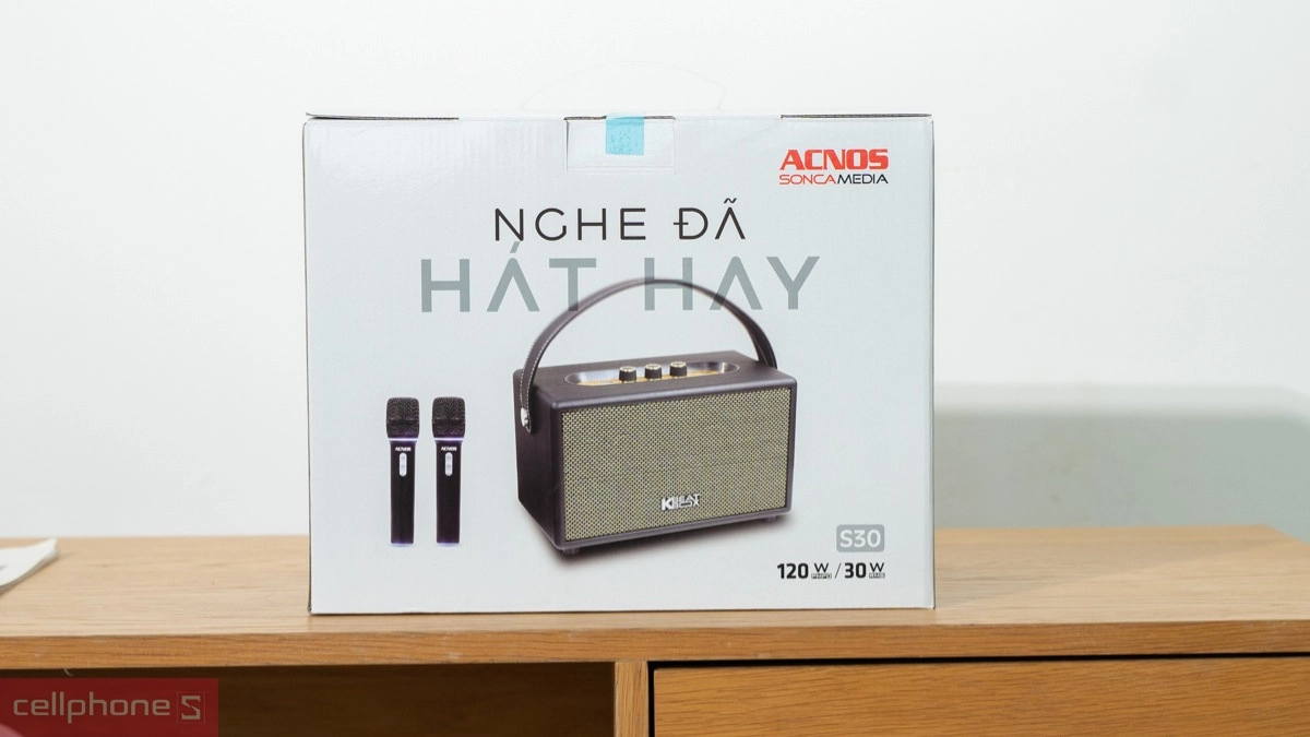 Thiết kế Loa karaoke xách tay Acnos S30