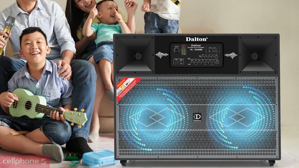 Hệ thống bass đôi công suất lớn của loa nhạc sống Dalton TS-15A5500