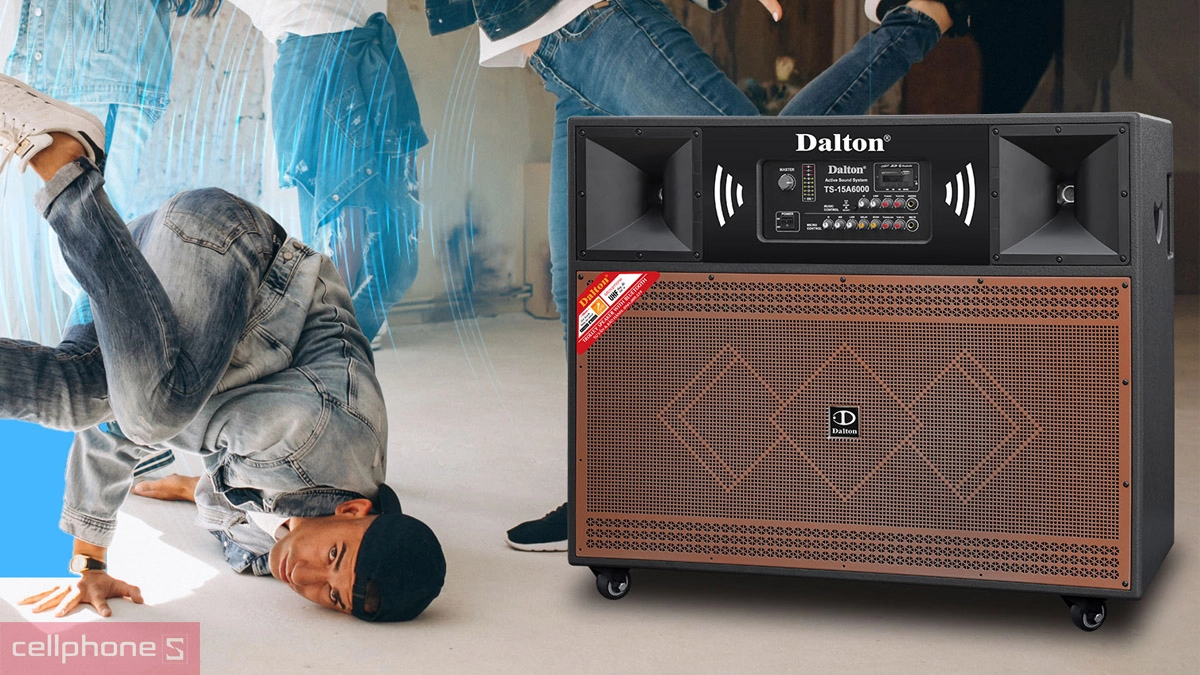 Âm thanh đầu ra mạnh mẽ của loa nhạc sống Dalton TS-15A6000