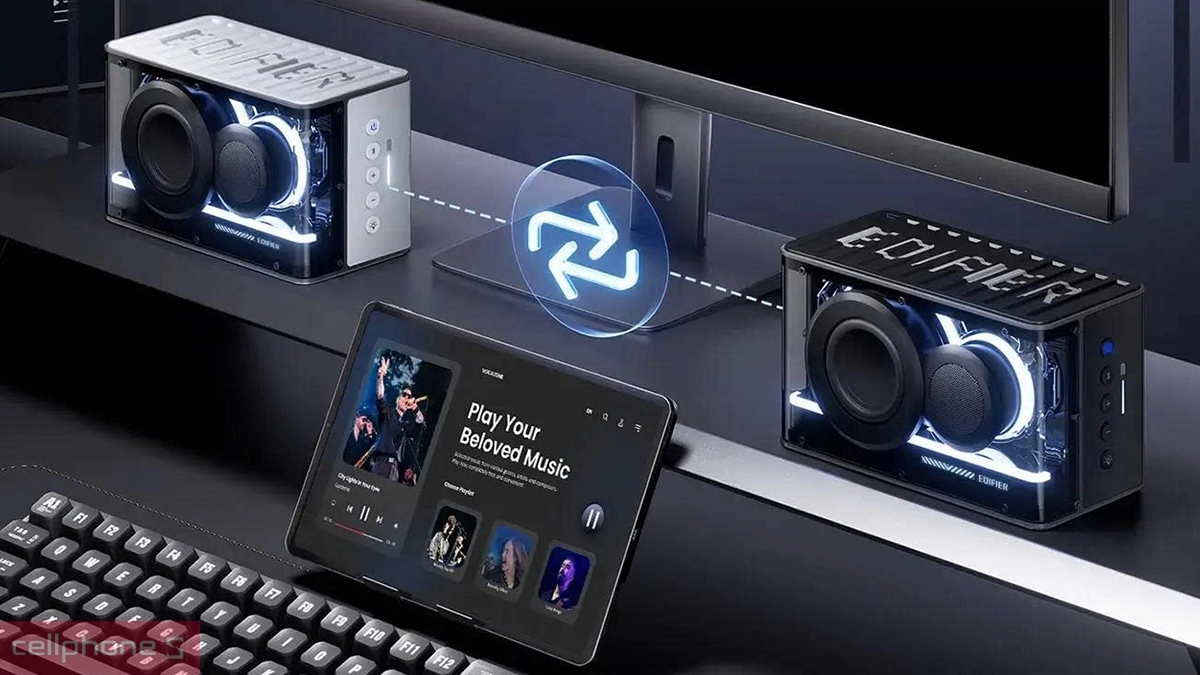 Khả năng ghép nối loa Bluetooth Edifier QD25