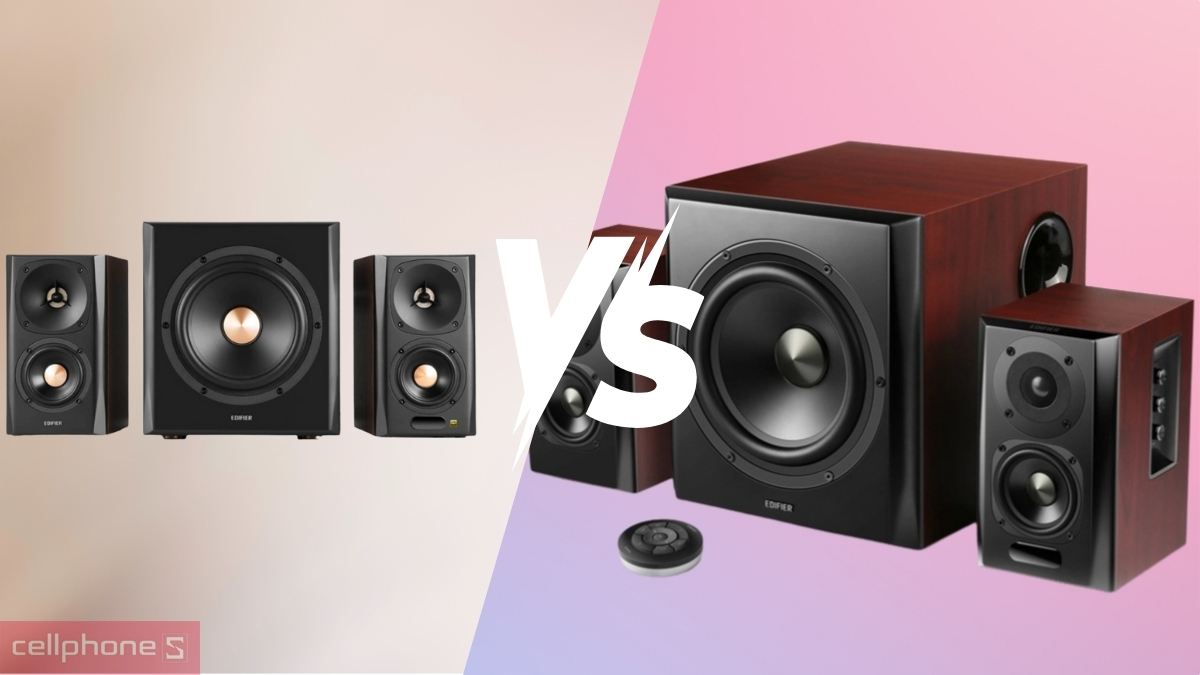 So sánh loa vi tính Edifier S450DB và Edifier S350DB
