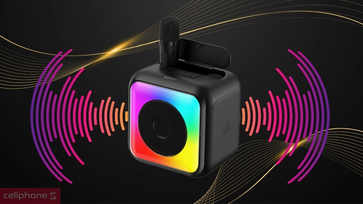 Công suất lớn Loa karaoke Mini Havit SK842BT 2 Mic
