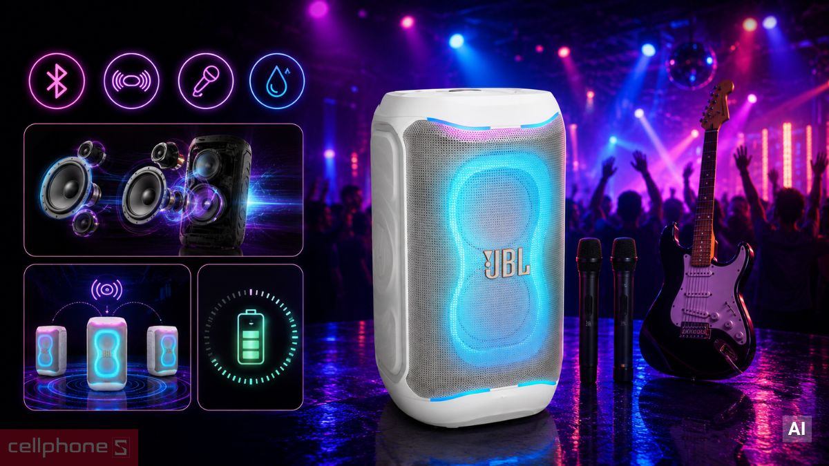 JBL PartyBox Club 130 cho trải nghiệm như đang trong club