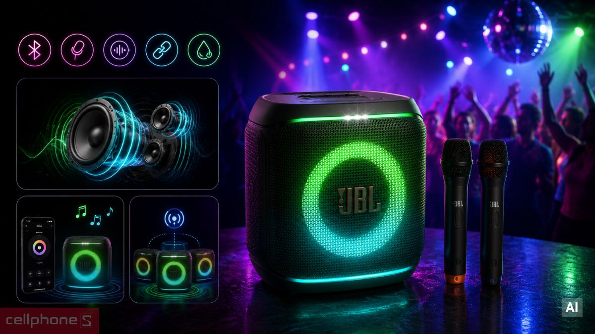 JBL PartyBox Encore 2 Plus cho trải nghiệm karaoke tiện lợi