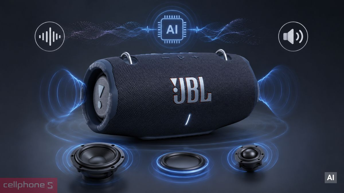 Âm thanh mạnh mẽ với hệ thống loa JBL Xtreme