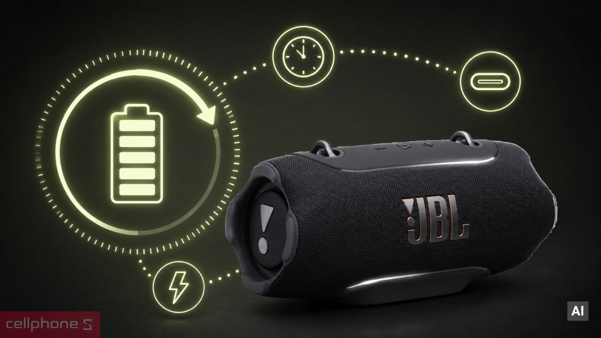 Thời lượng pin ấn tượng của JBL Xtreme