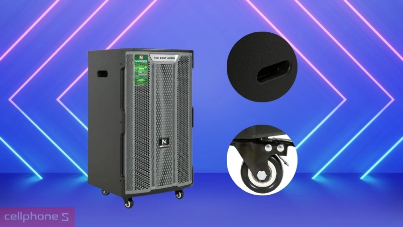 Thiết kế loa kéo Karaoke Nanomax X-2000