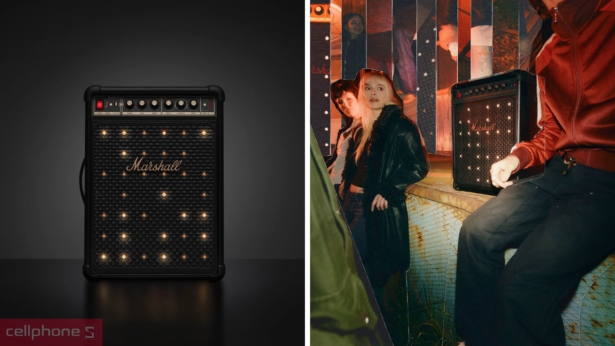 Thiết kế hiện đại, tinh tế của loa kéo Party Marshall Bromley 450