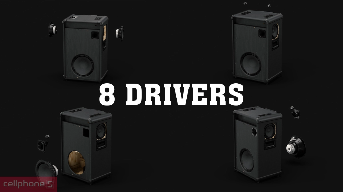 Marshall Bromley 750 có hệ thống 8 driver cao cấp