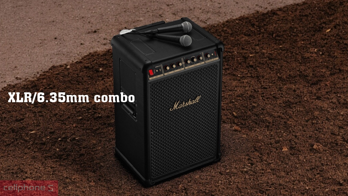 Marshall Bromley 750 kết nối linh hoạt qua XLR/6.35mm combo