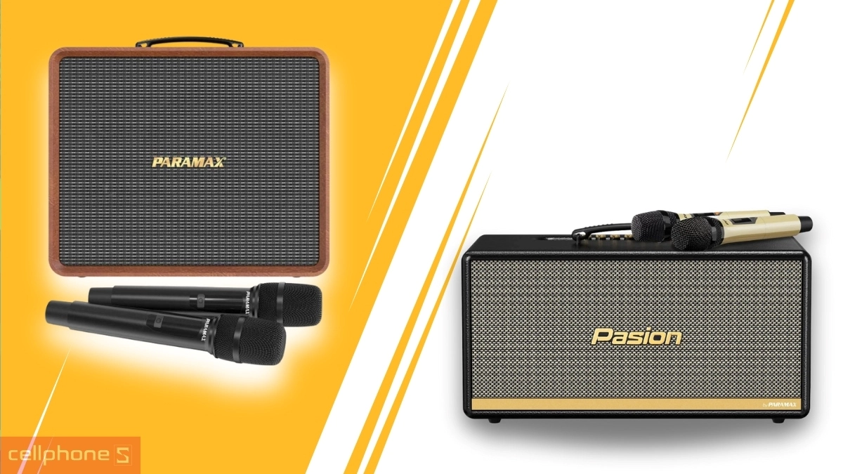 So sánh loa karaoke xách tay Paramax Sonus
