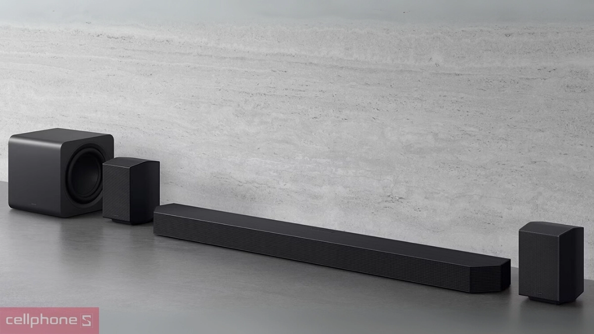 Thiết kế, màu sắc của loa Soundbar Samsung HW-Q990F