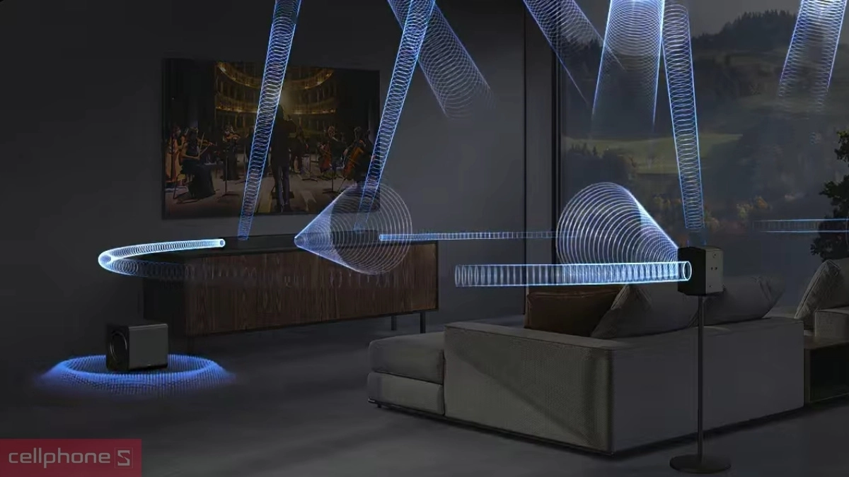 Khả năng tương thích, tiện ích tích hợp của loa Soundbar Samsung HW-Q990F