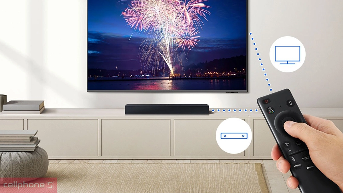 Điều khiển loa thanh Samsung Q-SOUNDBAR B400F