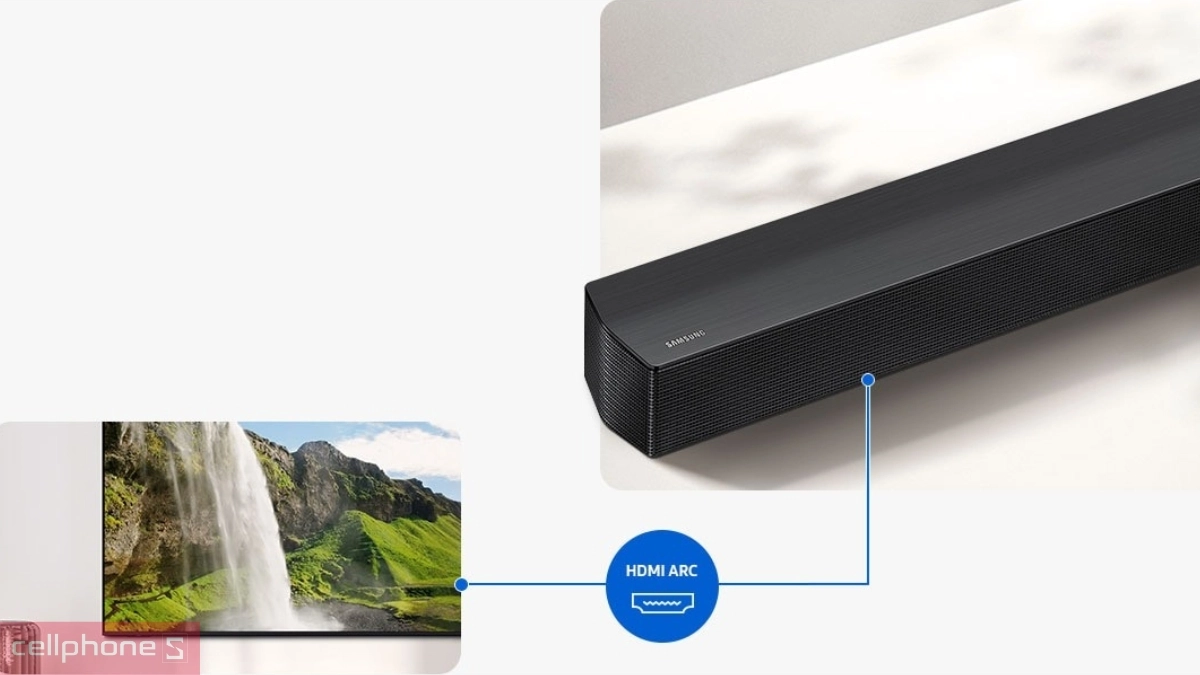 Kết nối loa thanh Q-SOUNDBAR Samsung B650F