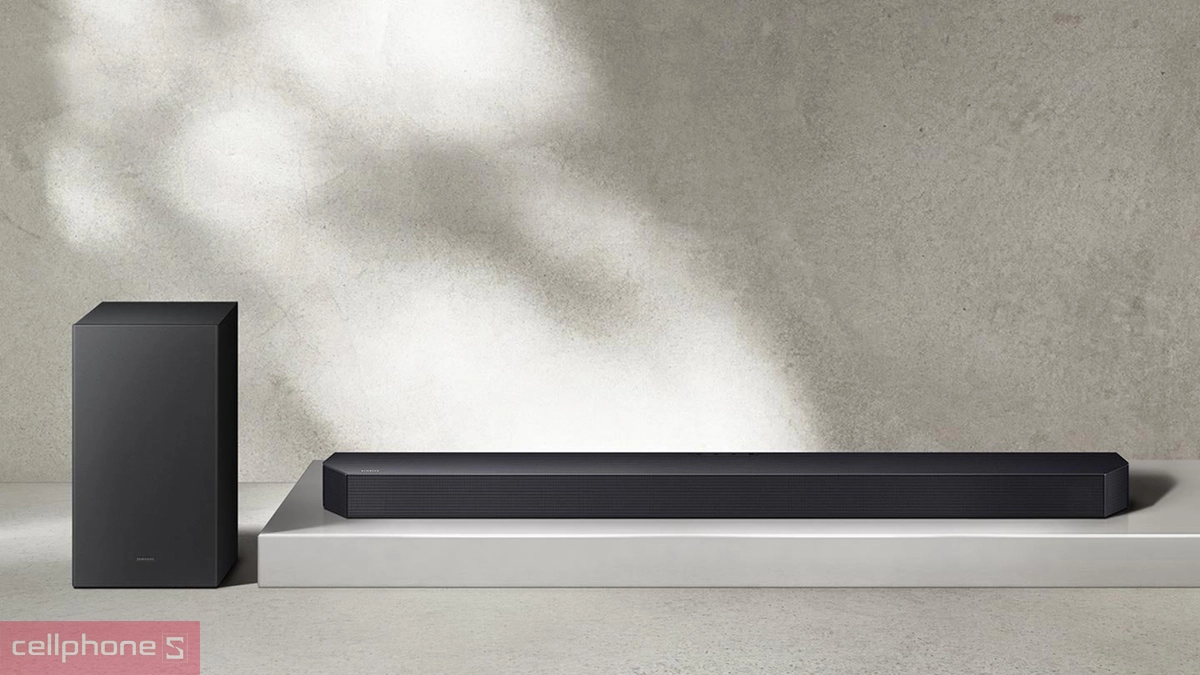 Thiết kế loa thanh Q-SOUNDBAR Samsung Q600F