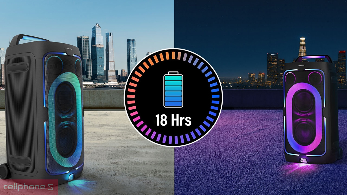 Thời lượng Loa tháp Samsung MX-ST50F 240W Party Audio