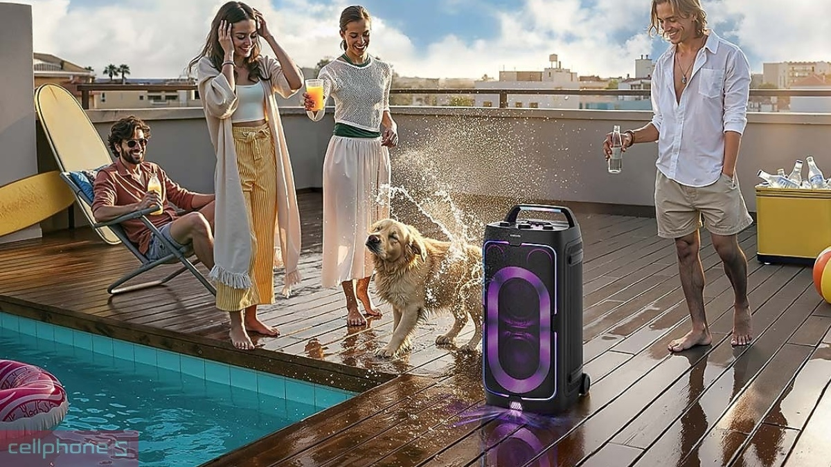 Chuẩn kháng nước Loa tháp Samsung MX-ST50F 240W Party Audio