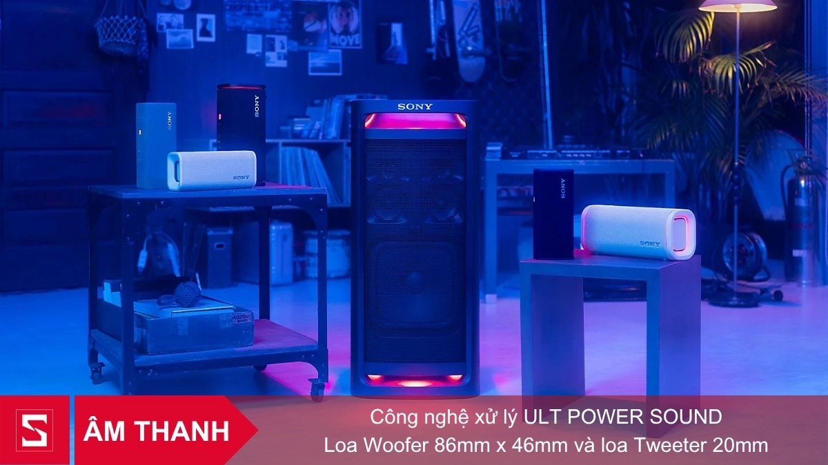 Công suất, công nghệ âm thanh của loa Bluetooth Sony ULT Field 3