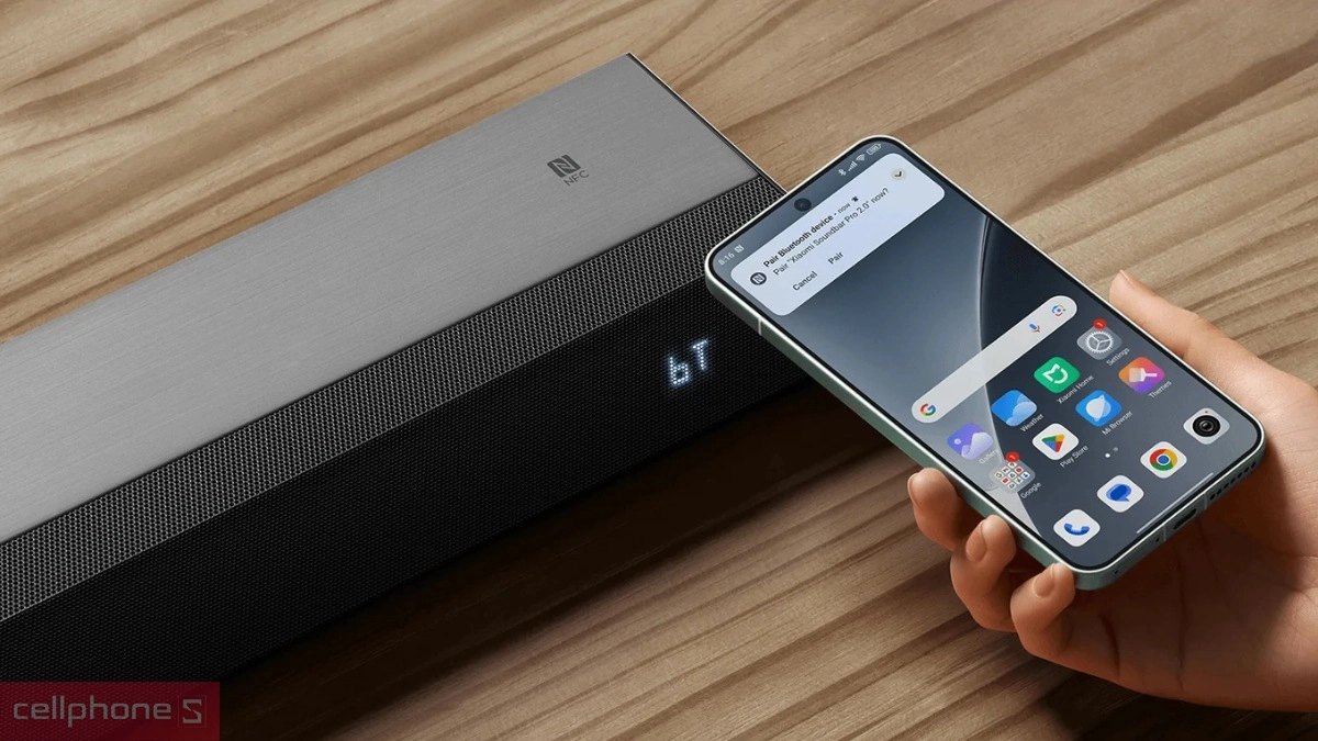 Khả năng ghép nối tiện lợi của loa Xiaomi Soundbar Pro 2.0