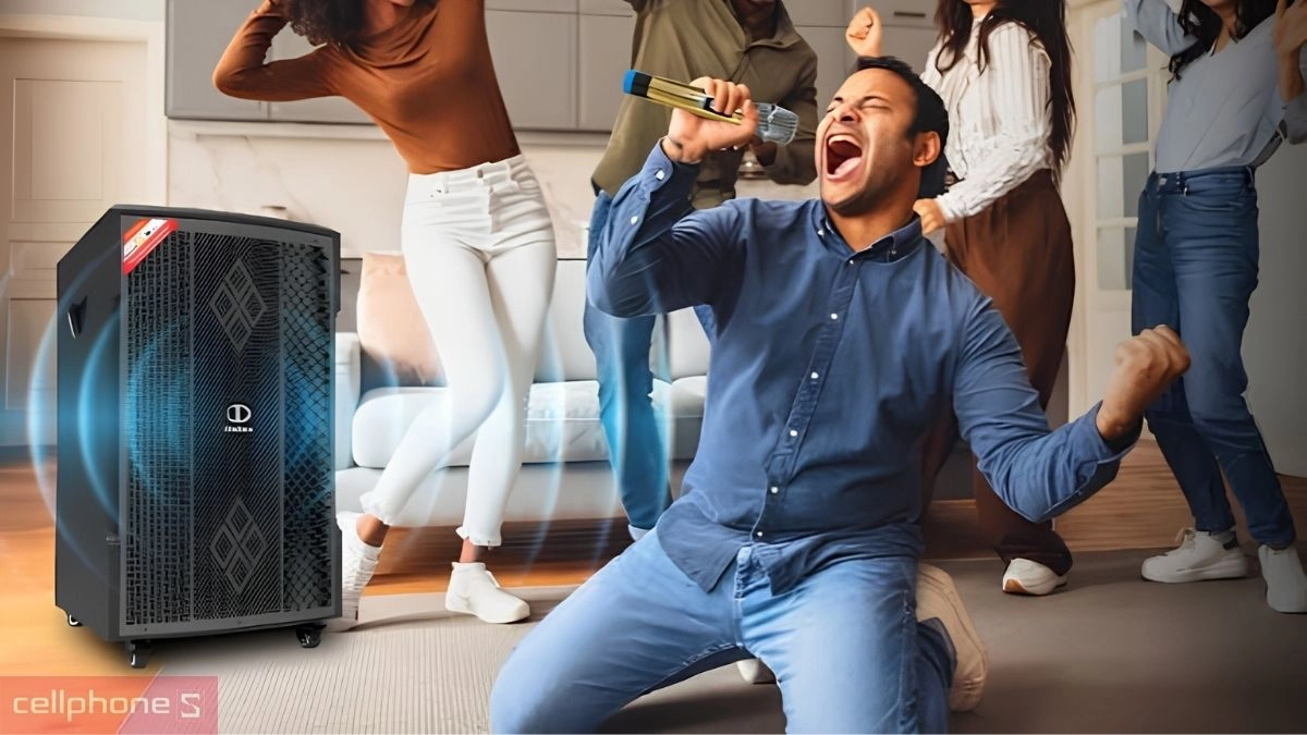 Kết nối đa dạng nguồn phát từ điện thoại, micro