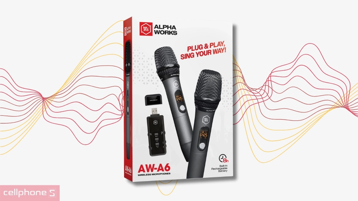 Chip âm thanh micro không dây Alpha Works A6