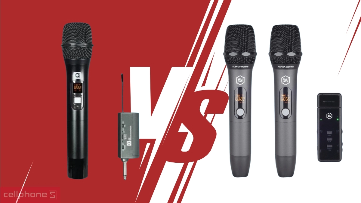 So sánh micro không dây Alpha Works A6
