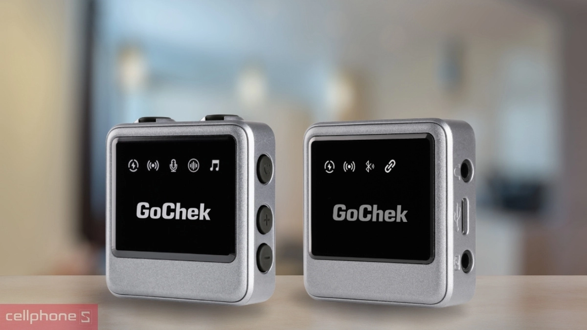 Pin và thời lượng sử dụng của microphone thu âm không dây Gochek Ultra Plus A