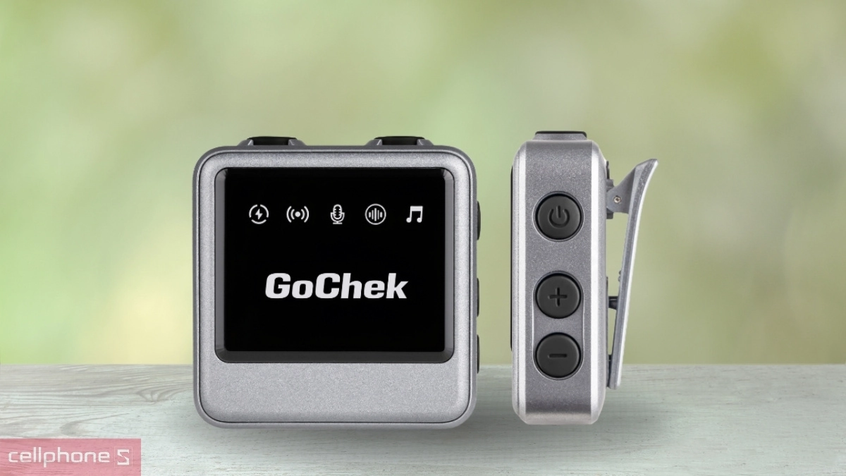 Thiết kế microphone thu âm không dây Gochek Ultra Plus A