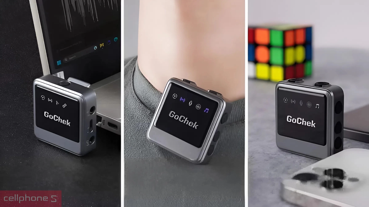 Dung lượng pin Microphone thu âm không dây Gochek Ultra Plus B