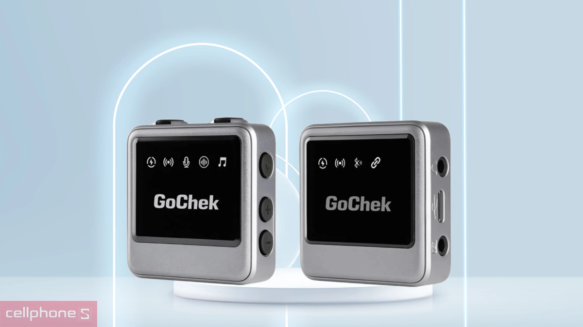 Thiết kế Microphone thu âm không dây Gochek Ultra Plus B