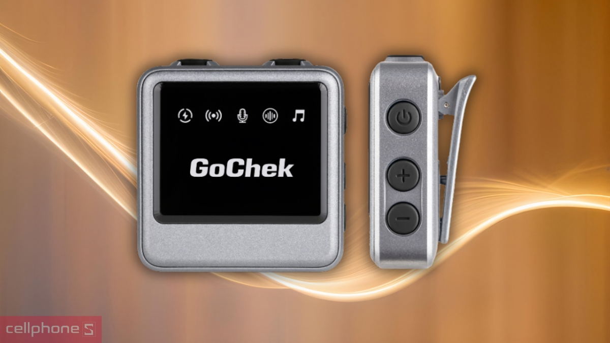 Kích thước microphone thu âm không dây Gochek Ultra Plus D