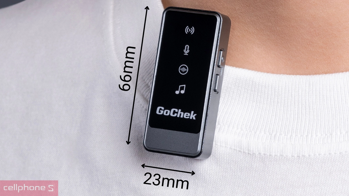 Kiểu dáng microphone thu âm không dây Gochek Ultra S24 - S2401