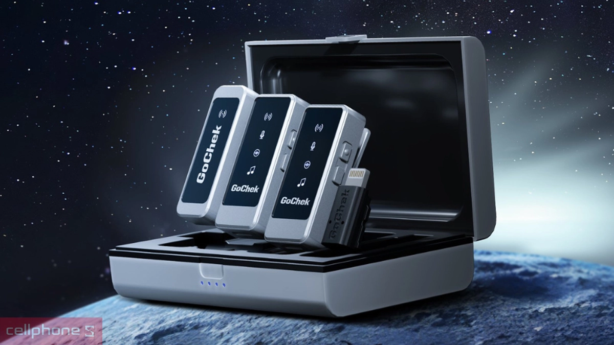 So sánh microphone thu âm không dây Gochek Ultra S24 - S2401