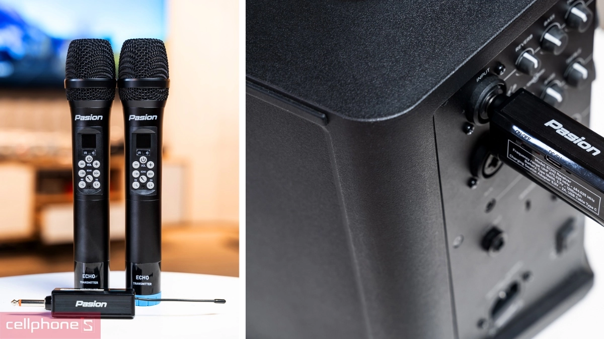 Công nghệ thu âm hiện đại, chất lượng rõ ràng của micro không dây Paramax Pasion Echo