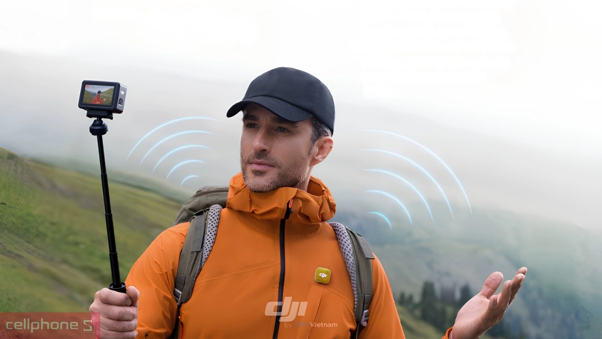 Khả năng kết nối Microphone DJI Mini 2 (TX+RX) 1 Mic