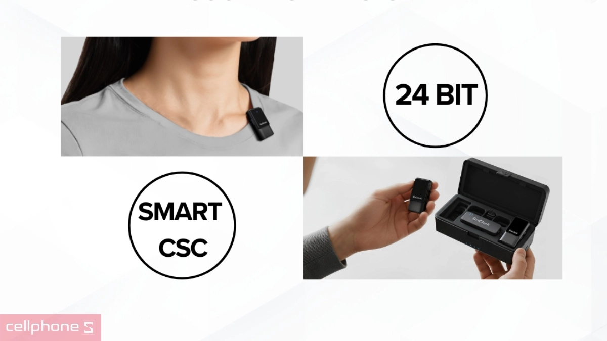 Chất âm microphone thu âm không dây Gochek Ultra S25 S2503