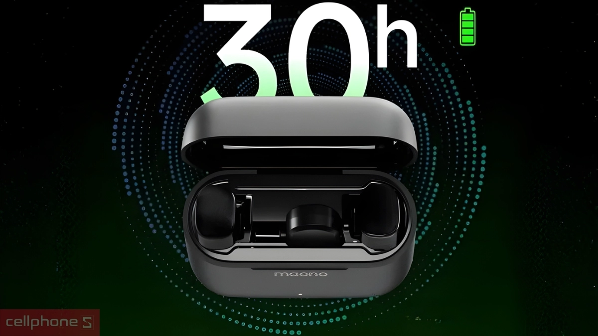 Thời lượng pin Microphone thu âm không dây Maono WM622 PC2 (Type-C)