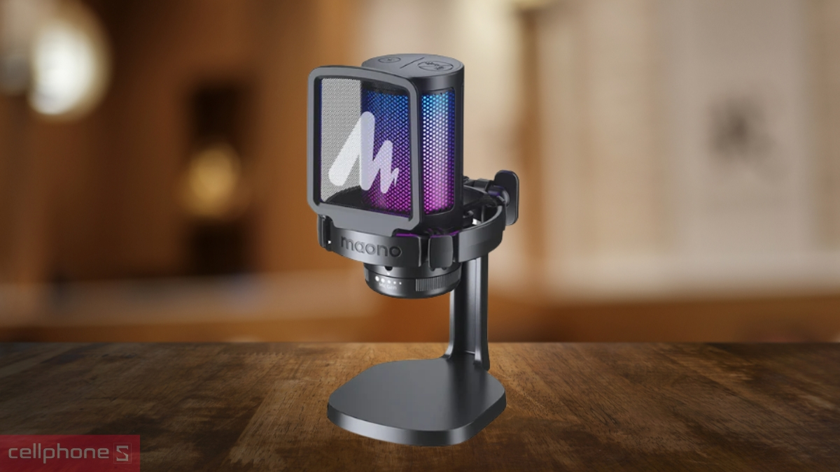 Công suất thu âm, độ nhạy dải tần của microphone thu âm Maono RGB DGM20 (gồm giá đỡ)