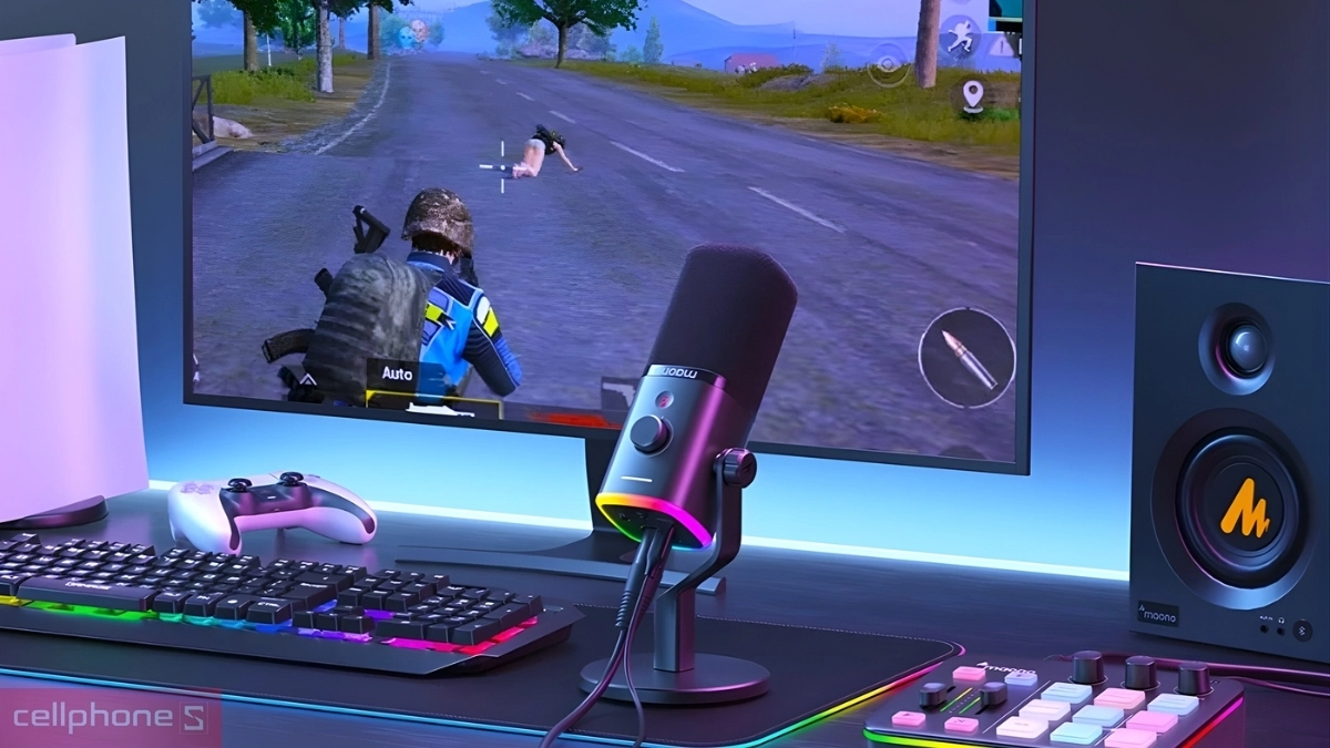 Âm thanh thu từ microphone thu âm Maono RGB PD100X