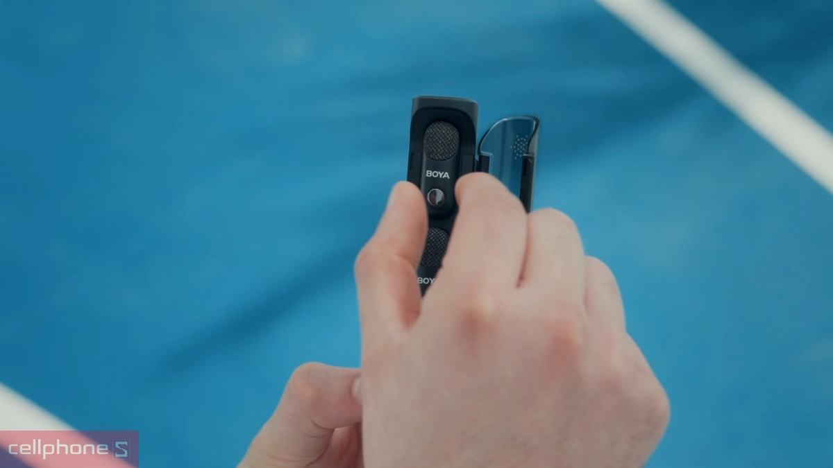 Dung lượng pin mic không dây Boya Magic 07 1TX 1RX