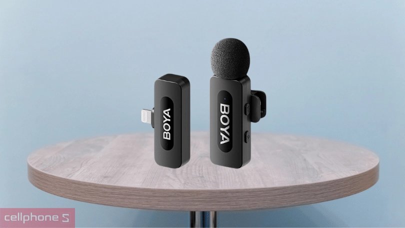 Kết nối microphone không dây Boya BY-V1