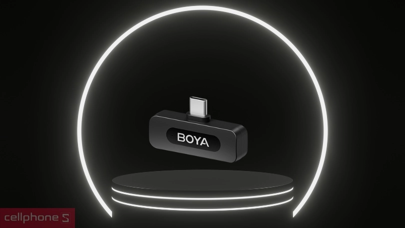 kết nối với microphone không dây Boya BY-V10
