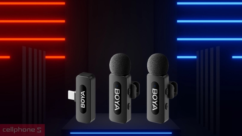 Thiết kế microphone không dây Boya BY-V20
