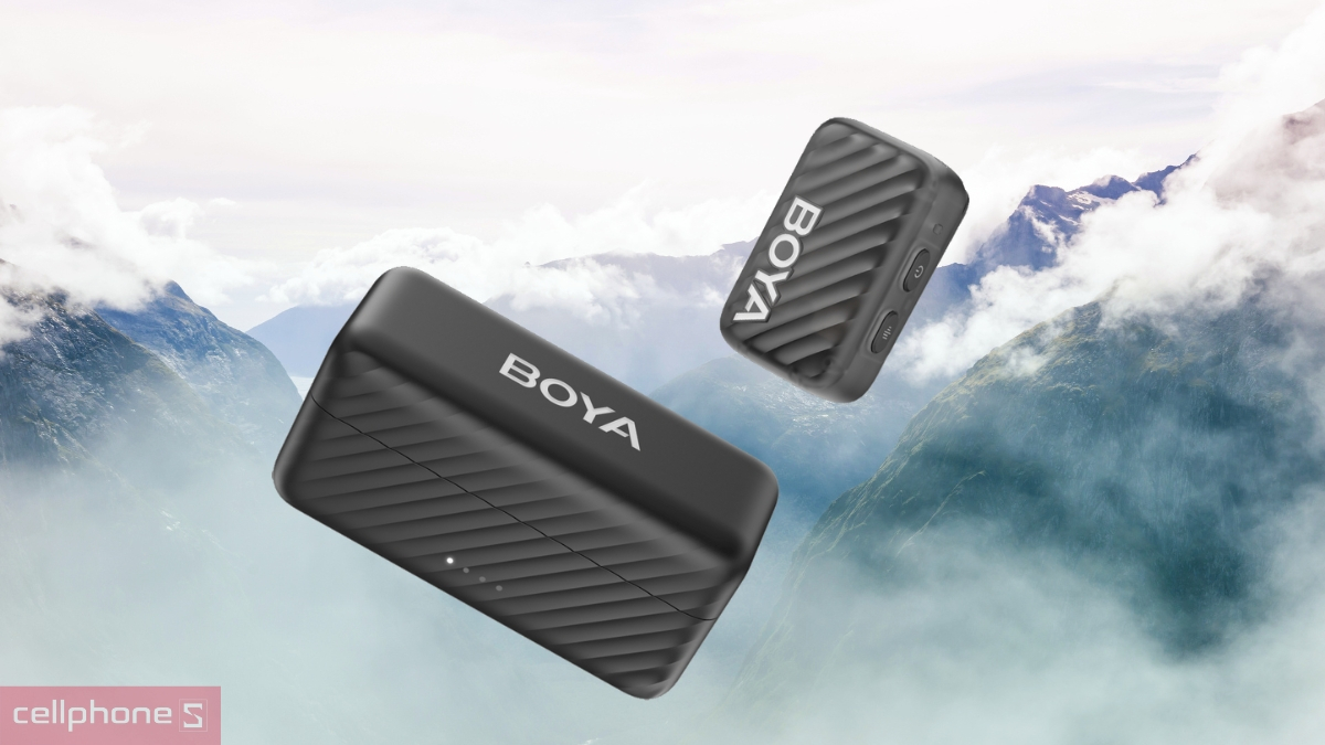 Khả năng khử ồn của microphone thu âm Boya MIC 2 2TX 1RX 2 Lavalier