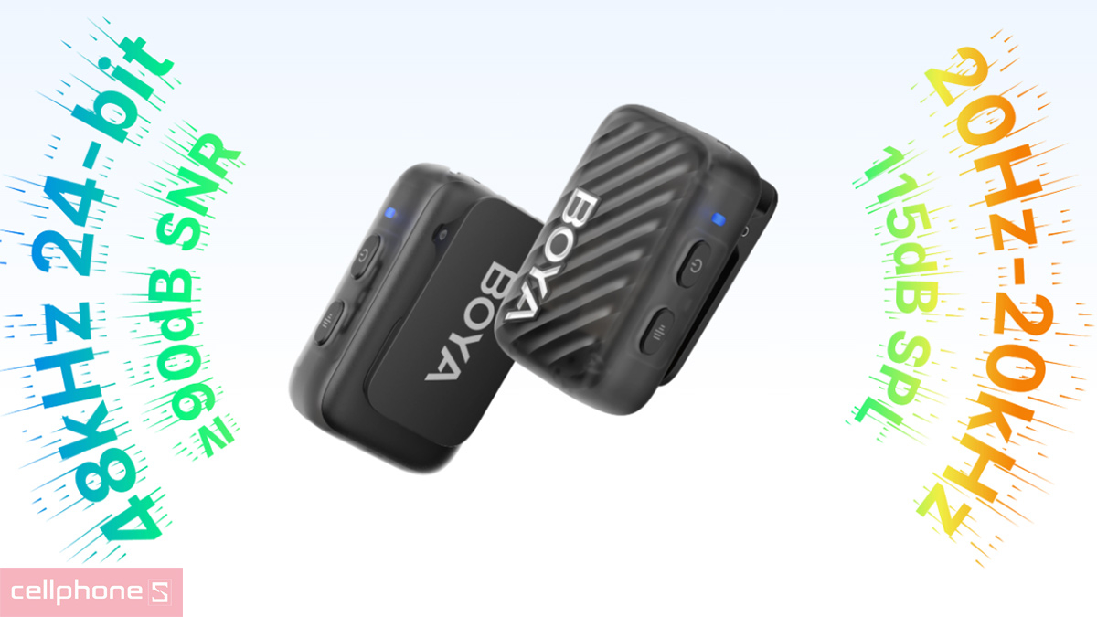 Pin và thời lượng sử dụng của microphone thu âm Boya MIC 2 2TX 1RX 2 Lavalier