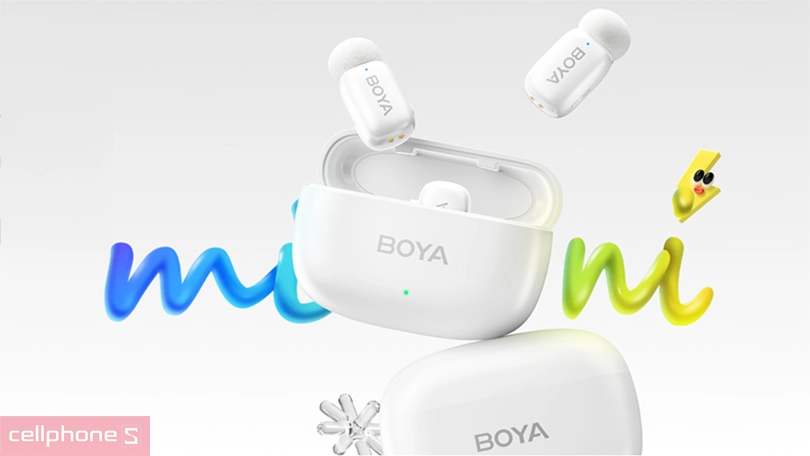 Công suất microphone thu âm không dây Boya Mini