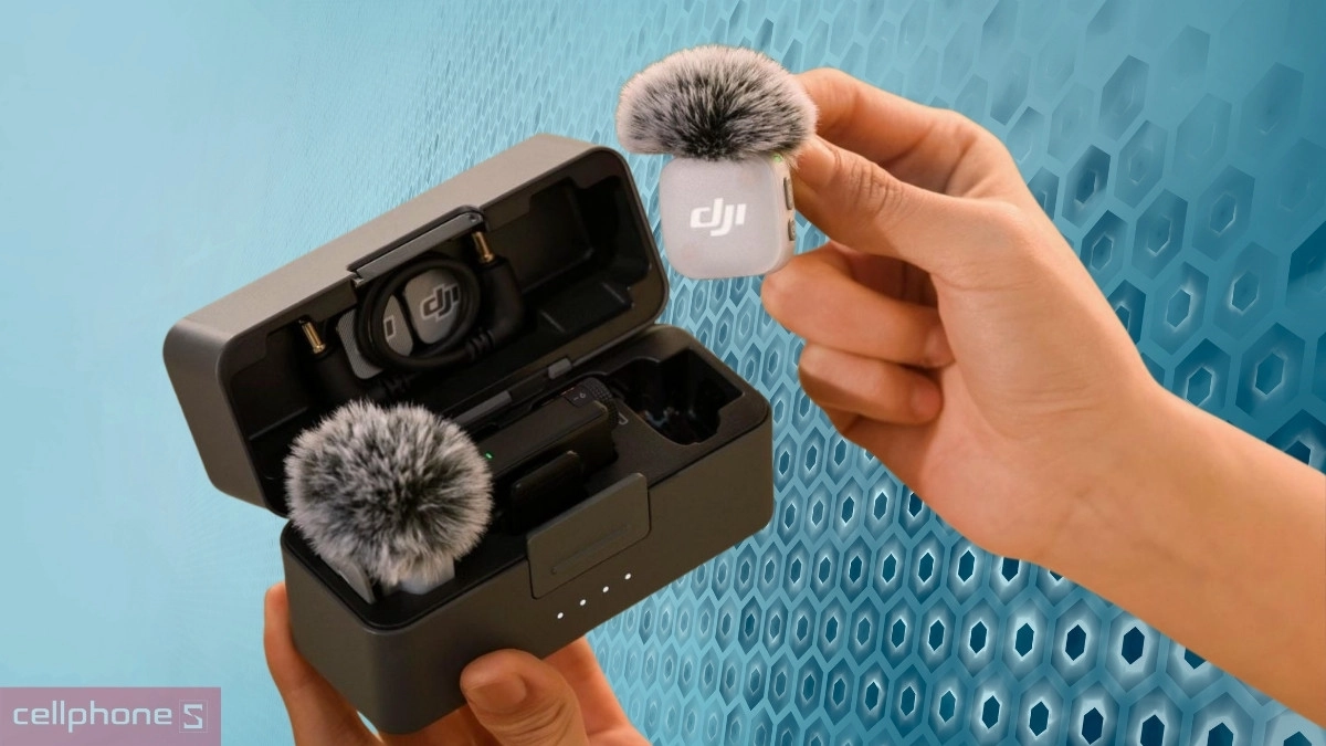 Chuyển đổi chế độ khử ồn trên Microphone điện thoại DJI Mic Mini 2 (1 TX + 1 RX)