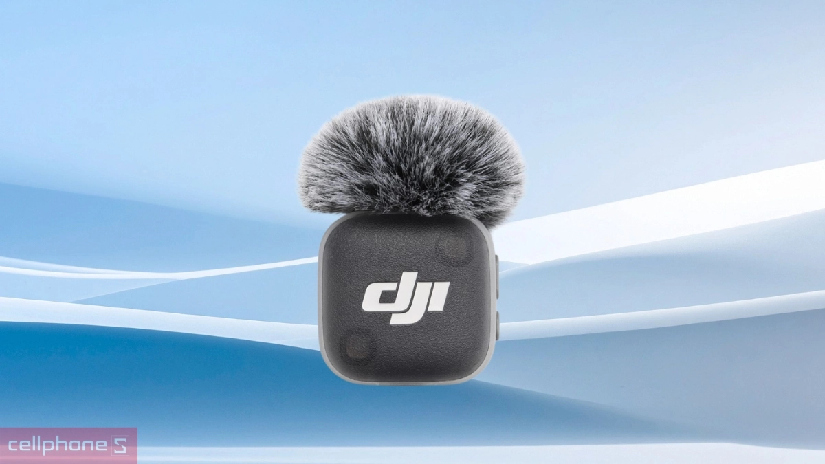 Thiết kế nhỏ gọn của Microphone điện thoại DJI Mic Mini 2 (1 TX + 1 RX)